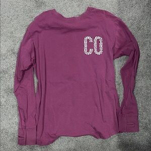 Stylish Long Sleeve Tee in Rich Purple